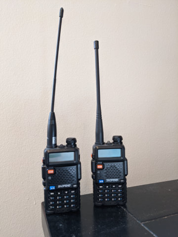 My two Baofeng UV5Rs